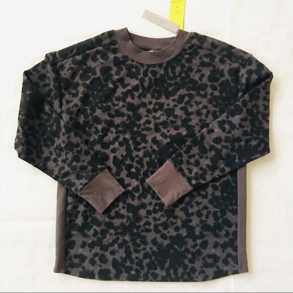 All in Motion | Ink Spot Terry Crew Neck Pullover NWT M - Picture 1 of 10